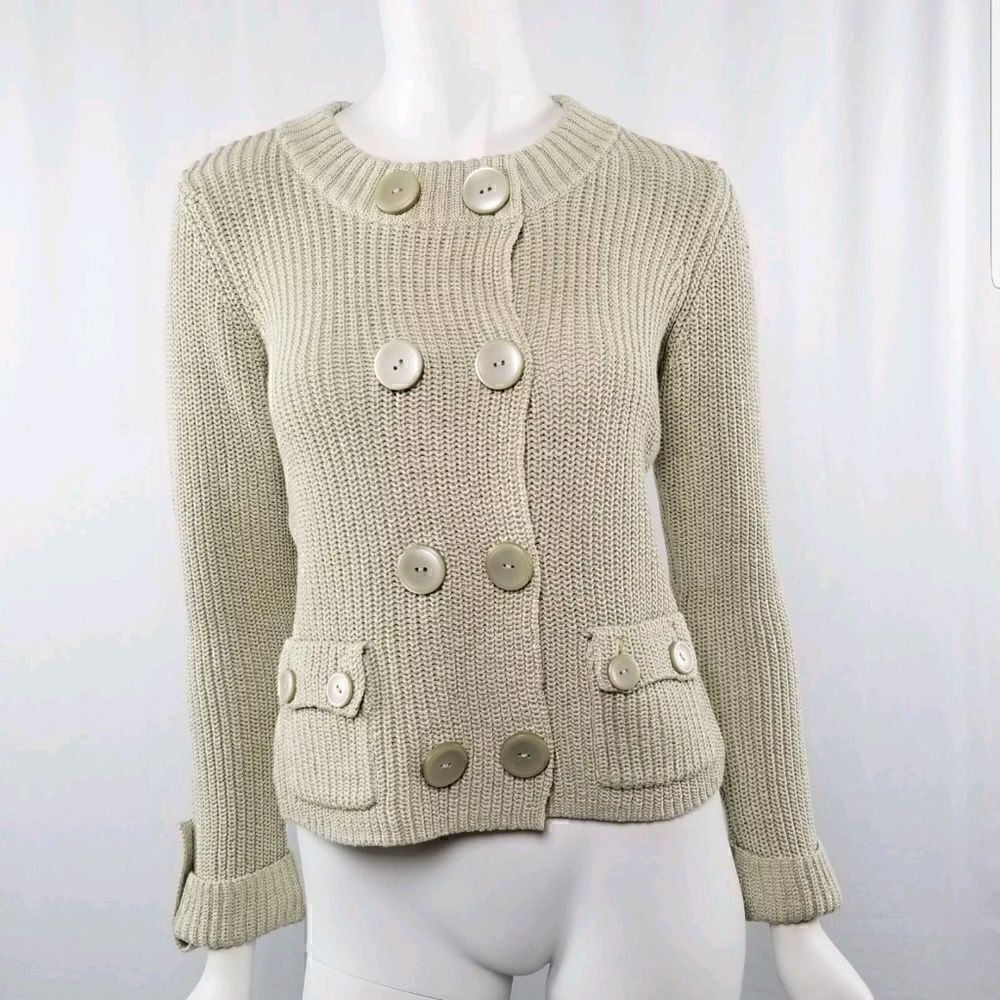 Talbots Petite Small Double Breasted Button Down